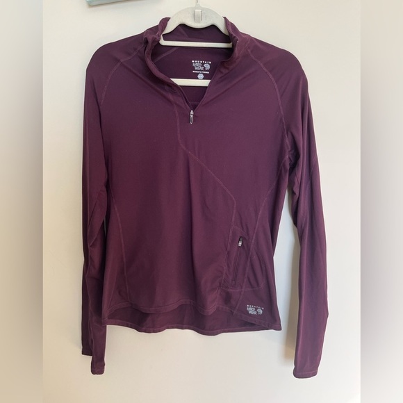 Mountain Hardwear Zippity Half Zip Purple - Picture 1 of 10